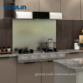 Frosted Glass Kitchen Cabinets Brown high-end kitchen customized for sale kitchen cabinets Factory